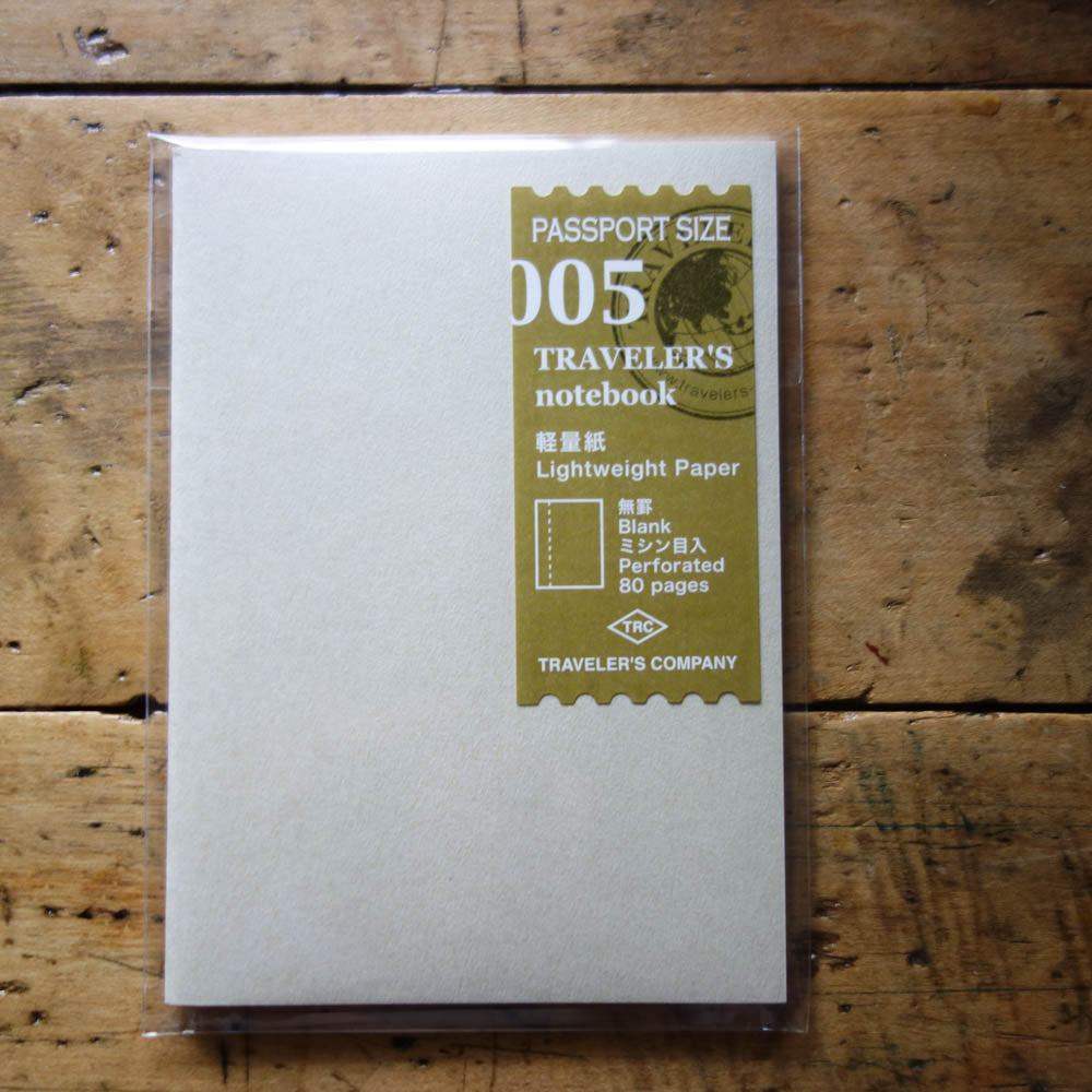 Traveler's Company Refill Passport 001 Lined Notebook